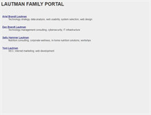 Tablet Screenshot of lautman.net